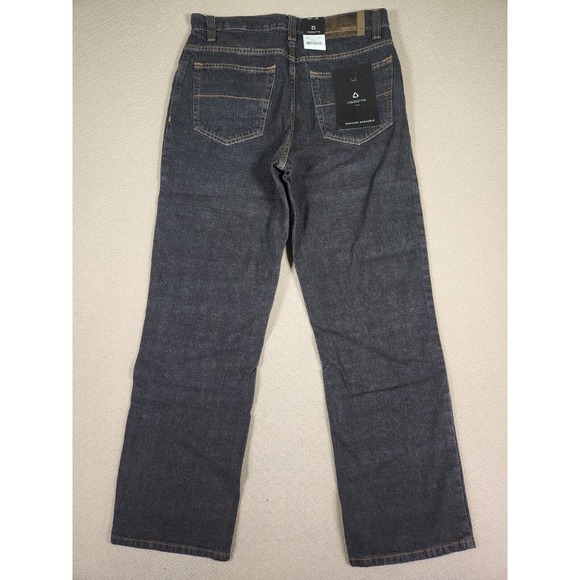 Claiborne Jeans Mens 31x30 Regular Fit Denim Charcoal Wash Pockets NWT 17 - Picture 8 of 12